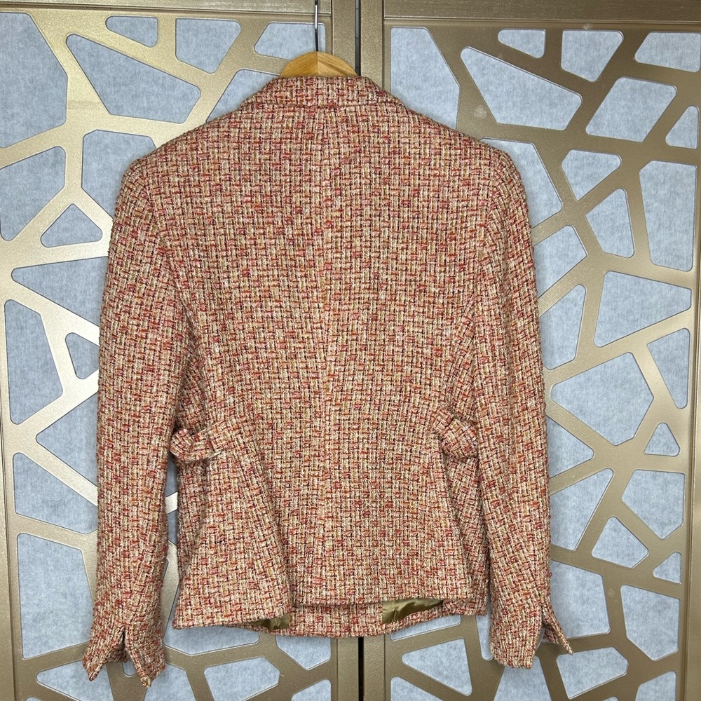 Vintage Jones New York Petite Tweed Blazer Jacket 4P Classic Tailored - Picture 4 of 10